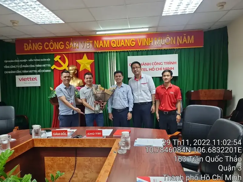 Hợp tác thi công nhà thông minh — Chi nhánh Công trình Viettel TP.HCM, 11/2022