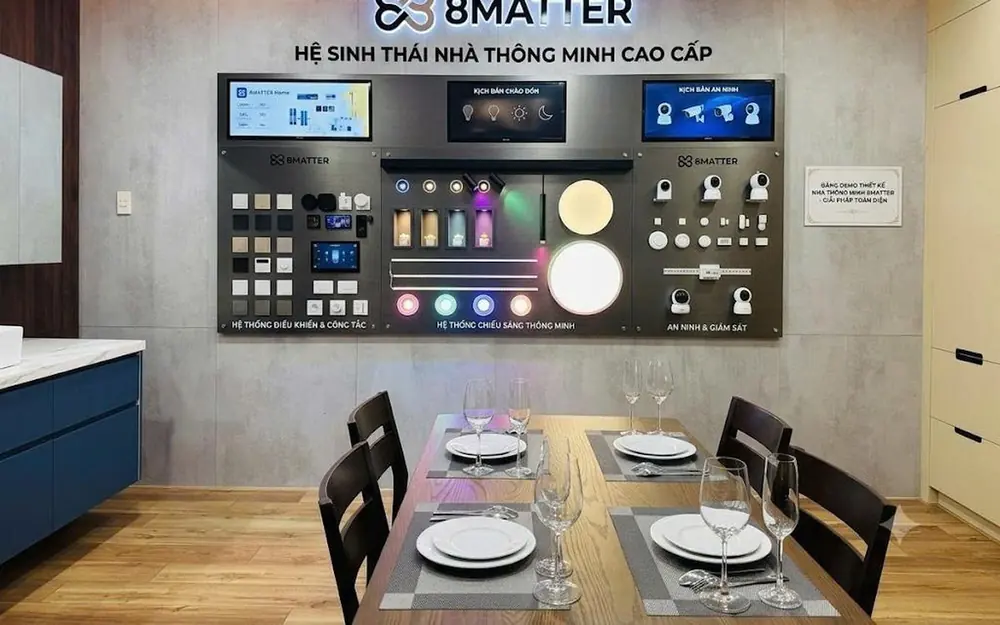 Bảng demo hệ sinh thái nhà thông minh cao cấp