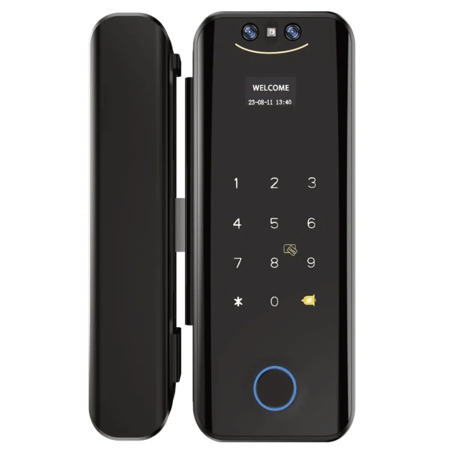 Khoá cửa kính vân tay Avolock AK-28 Black App, Remote