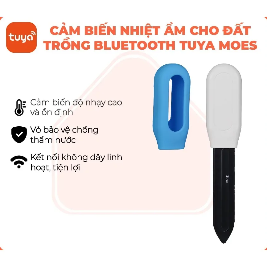 Cảm biến nhiệt độ – độ ẩm cho đất trồng Tuya Smart Life Moes