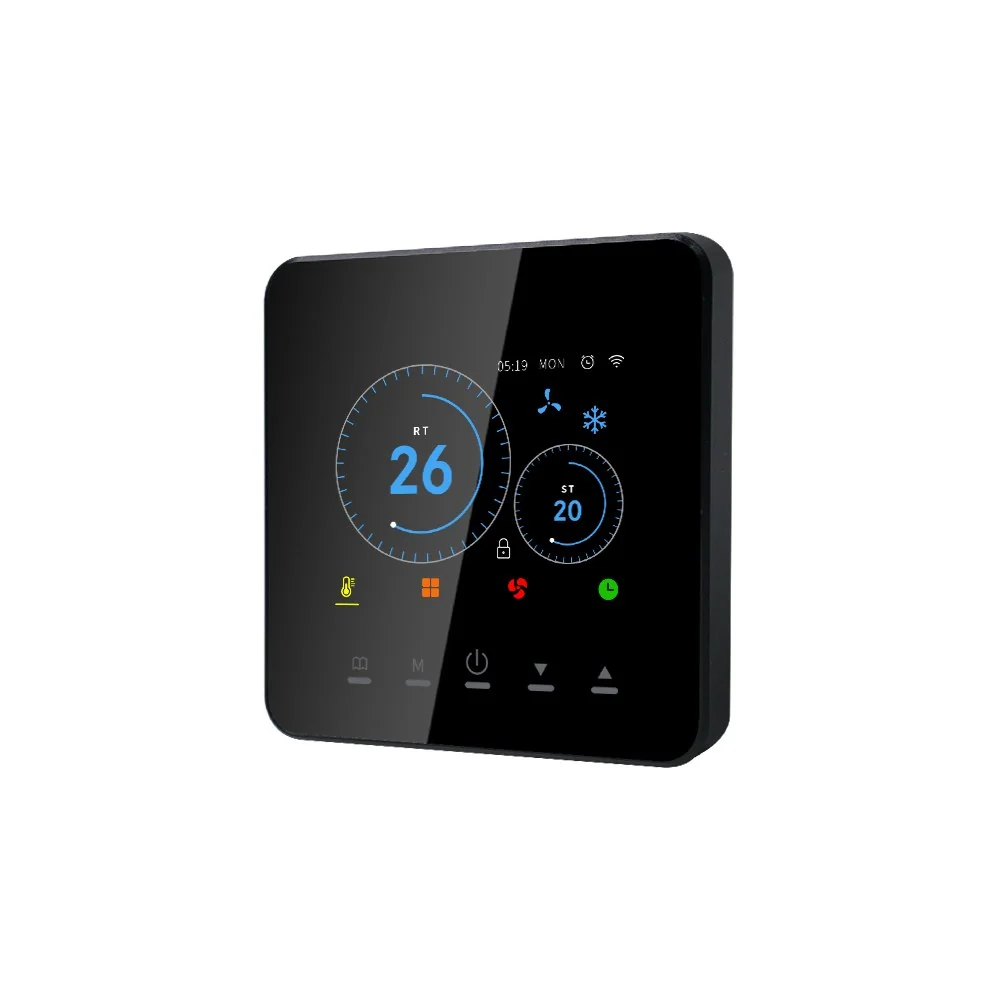 Bộ điều khiển nhiệt độ VRF màn TFT màu gắn từ tính ACMELEC AE-5507, WiFi, Zigbee