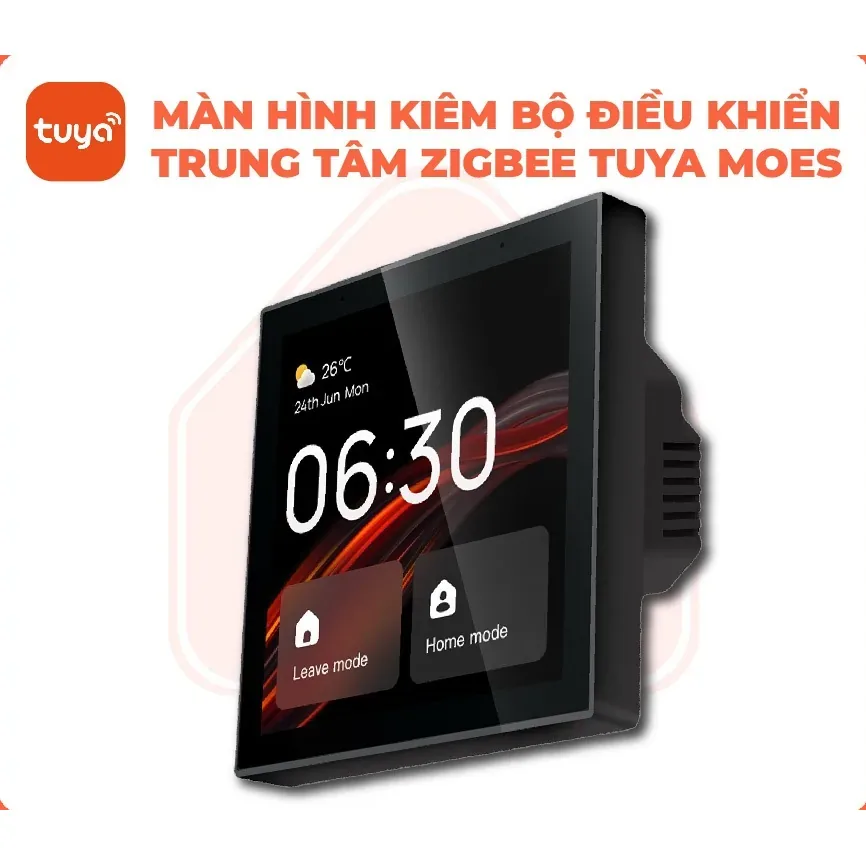 Màn hình bộ điều khiển trung tâm Zigbee Tuya Smart Life Moes – Vuông