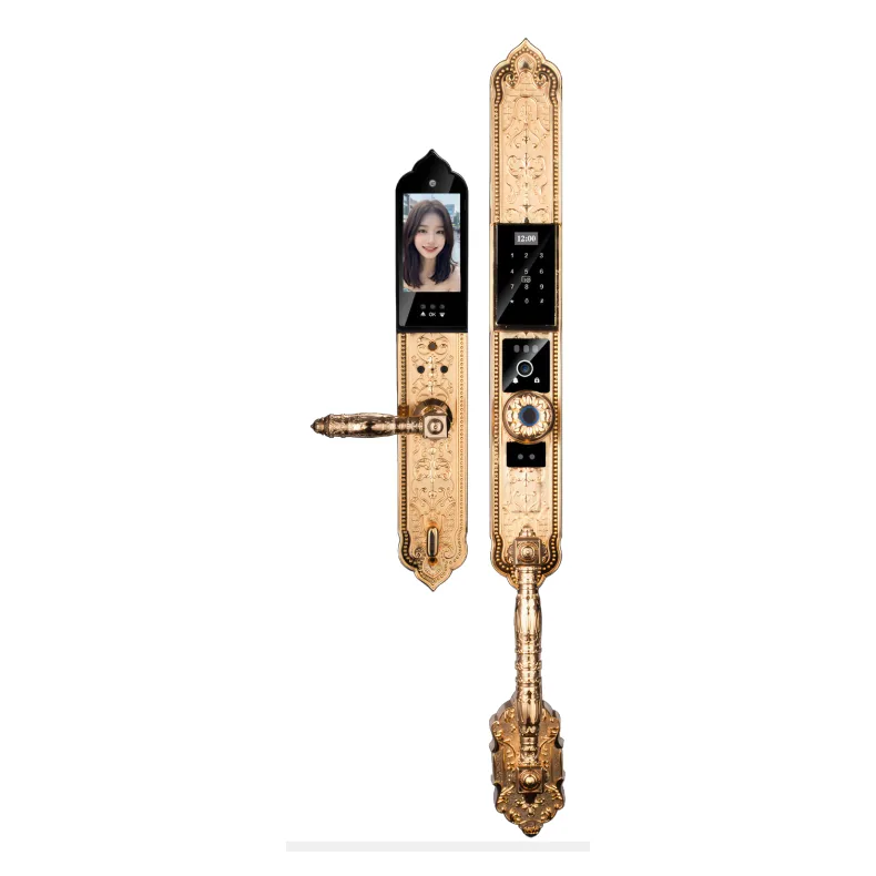 Khoá cửa tân cổ Avolock AC-997F-G thông minh có Face ID, App Wifi