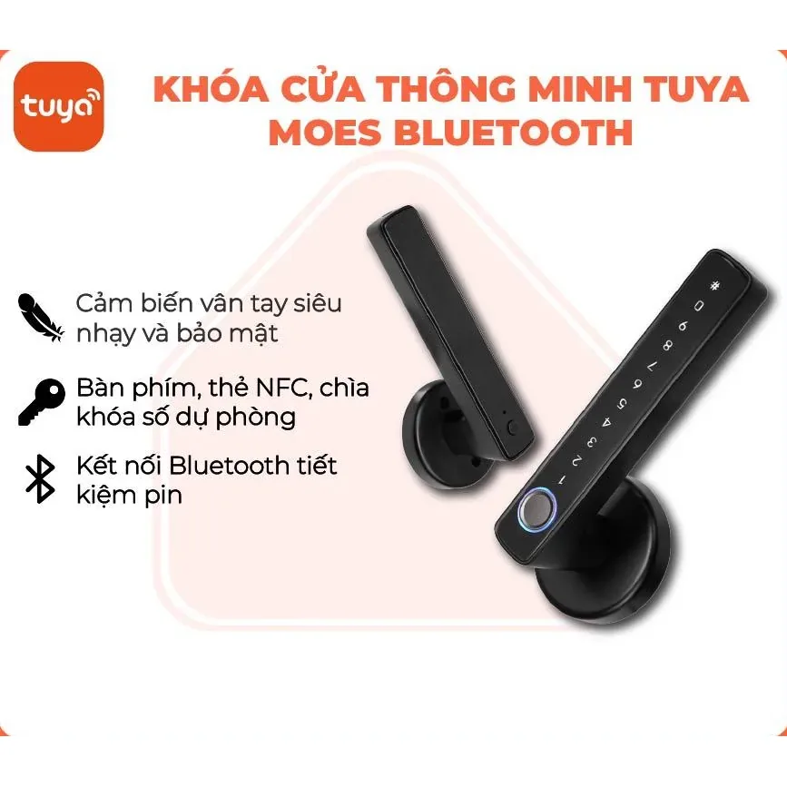 Khóa thông minh vân tay Tuya Smart Life Moes SNM10