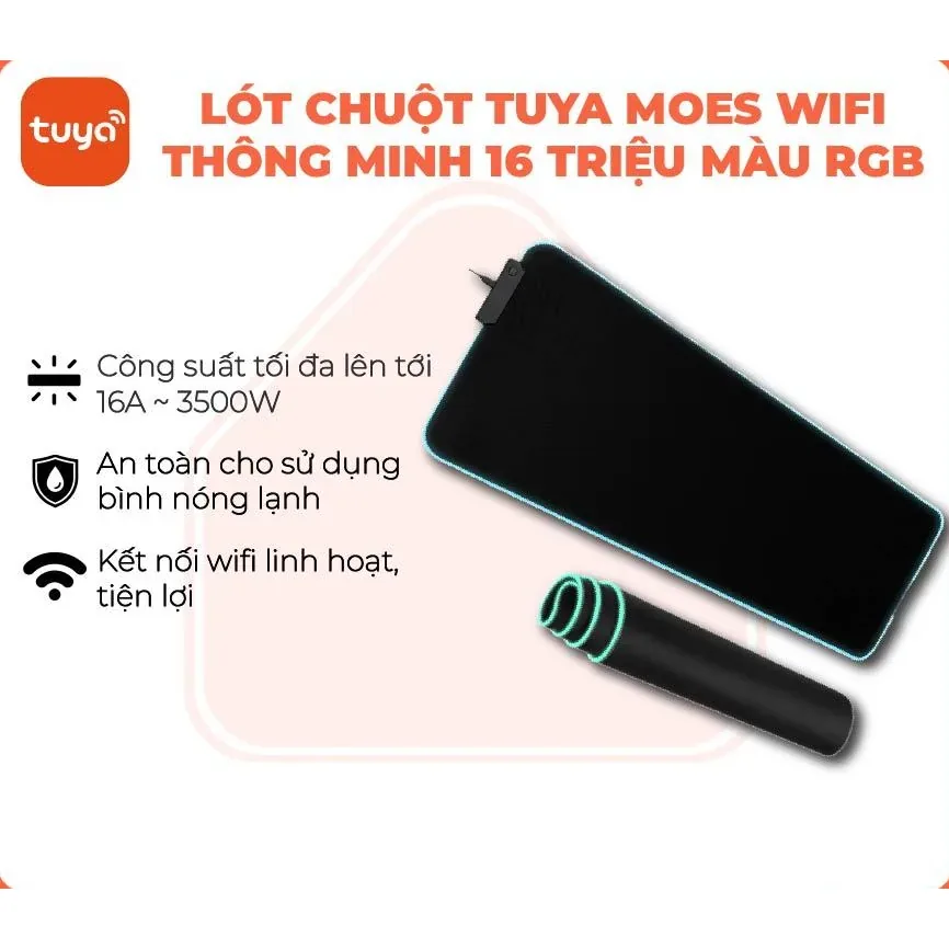 Lót chuột thông minh Tuya Smart Life Moes wifi