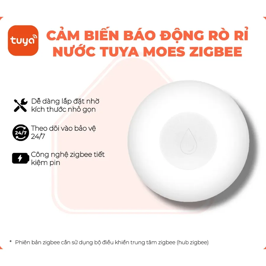 Cảm biến rò rỉ nước Tuya Smart Life Moes
