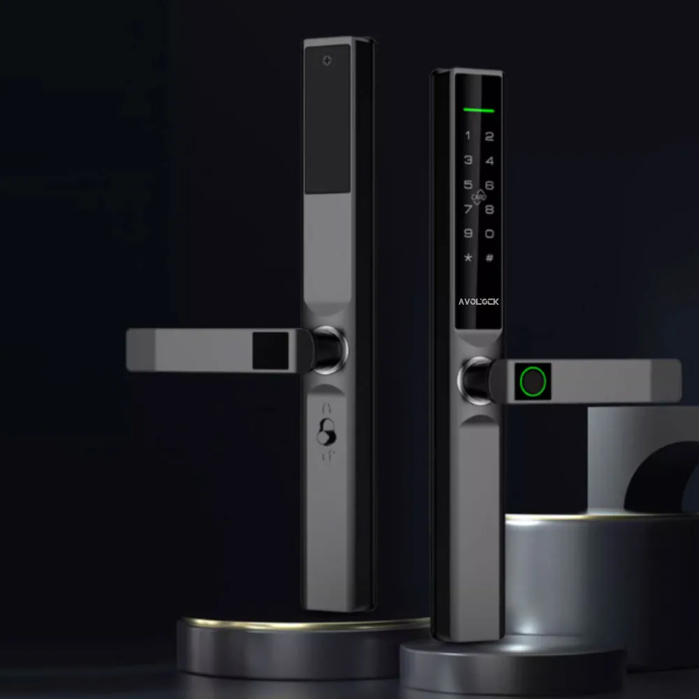 Khoá vân tay cửa nhôm Avolock AN-393-B App Wifi