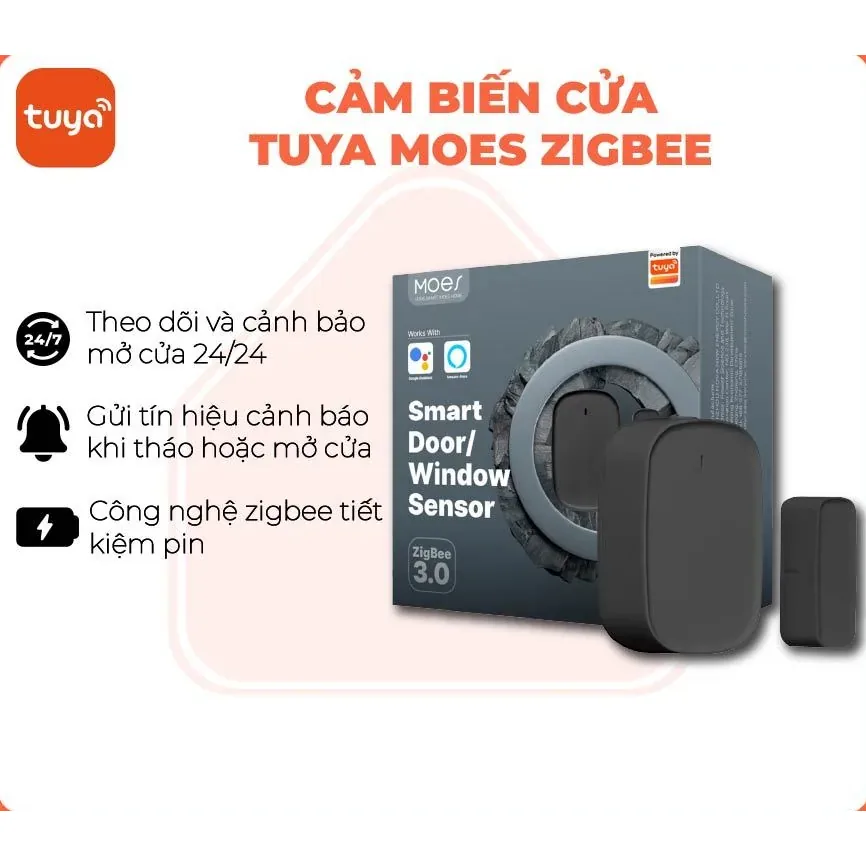 Cảm biến cửa Tuya Smart Life Moes