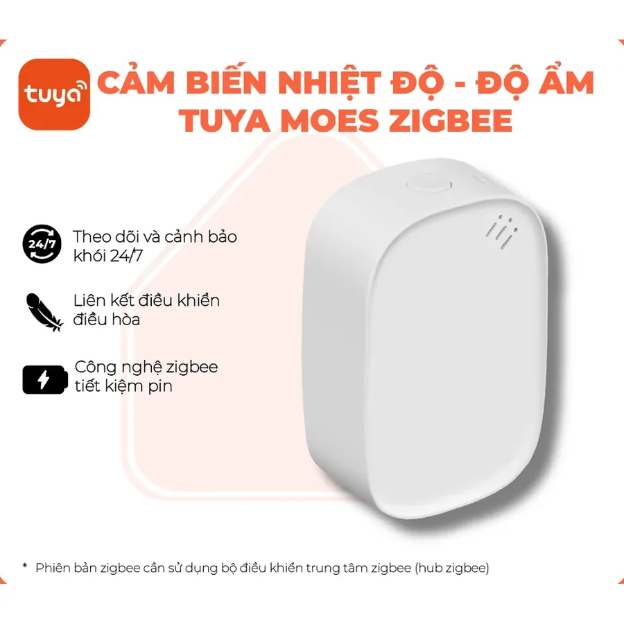 Cảm biến nhiệt độ – độ ẩm Tuya Smart Life Moes