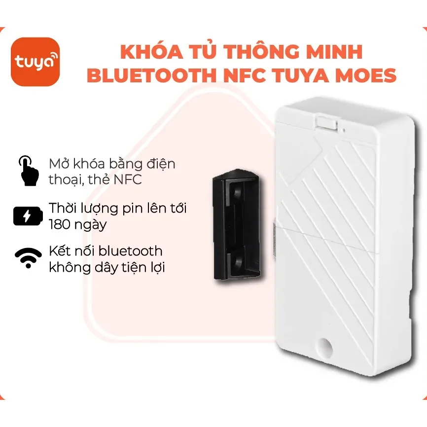 Khóa tủ, ngăn kéo bluetooth thông minh Tuya Smart Life Moes