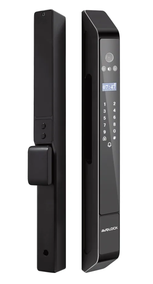 Khoá vân tay cửa nhôm Avolock AN-398 Face ID, App Tuya Smart Life