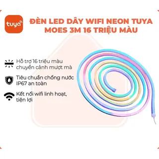 Đèn LED dây wifi neon RGB Tuya Smart Life Moes 3M