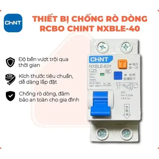 Thiết bị chống rò dòng RCBO Chint AC220V 25A Chint