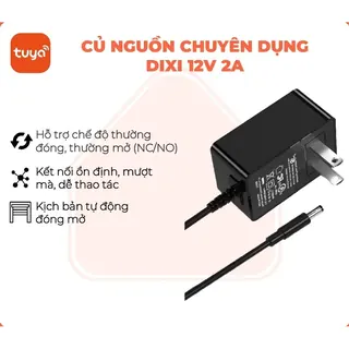 Củ sạc Dixi 12V 2A chân tròn