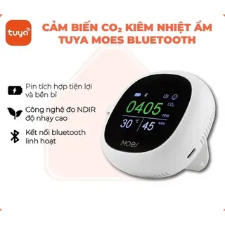 Cảm biến CO2 thông minh Tuya Smart Life Moes – Bluetooth