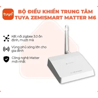Bộ điều khiển trung tâm Tuya Smart Life Zemismart M6 LAN – Zigbee Matter
